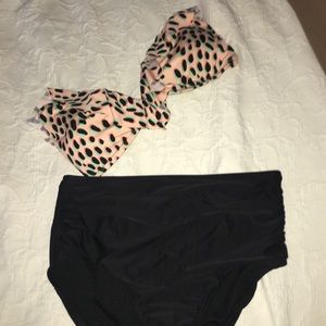 2 piece cheetah bikini
